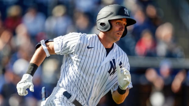 Yankees prospect Ben Ruta during a spring training game.